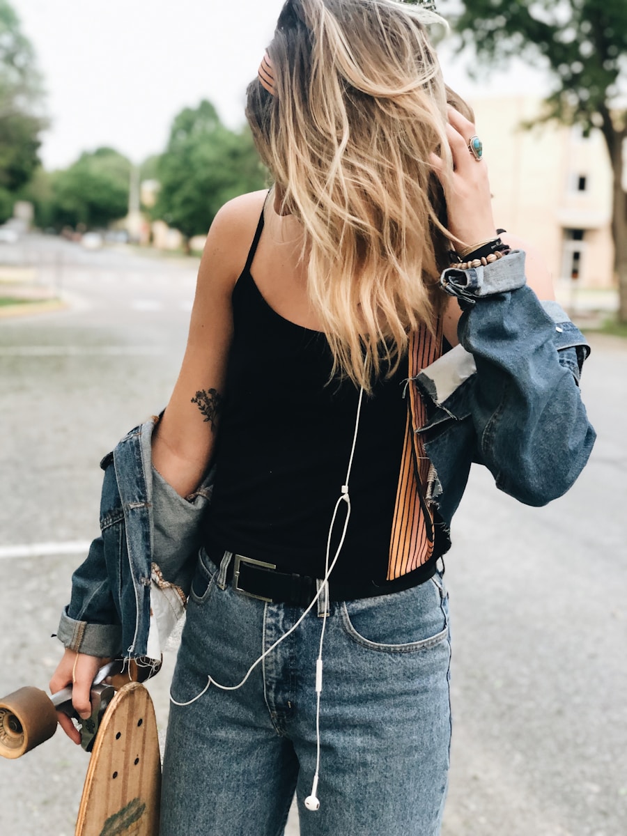 Photo denim shirt